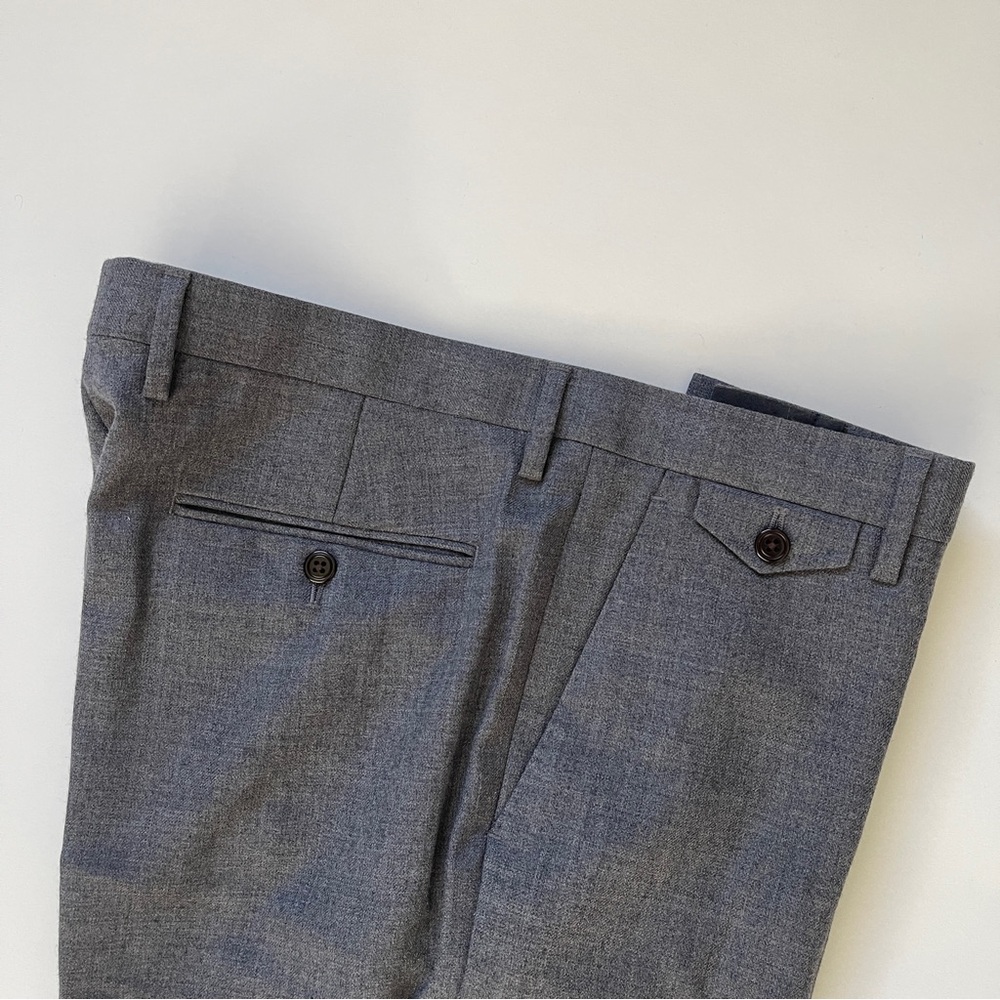J. Crew Wallace & Barnes Men's Gray Wool Trouser